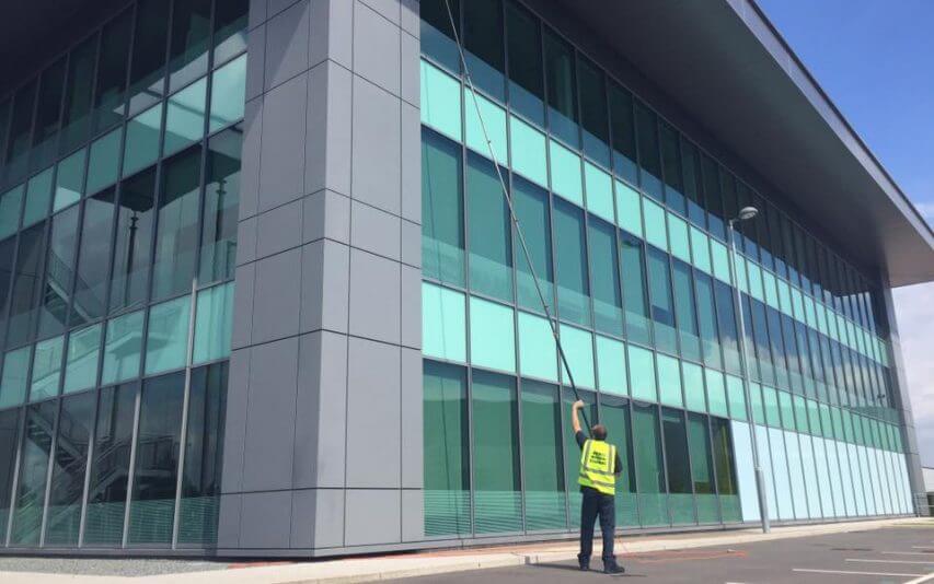 Commercial Window Cleaning Service at Trafford Park in Manchester