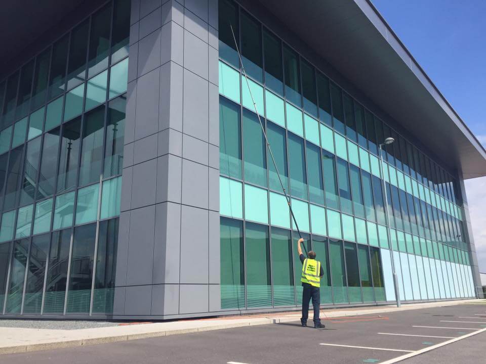 Commercial Window Cleaning Service at Trafford Park in Manchester