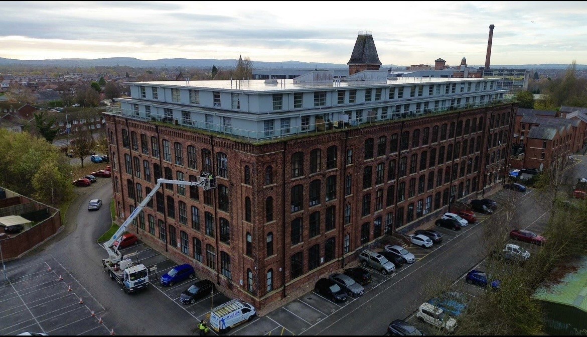 commercial window cleaning in Bolton