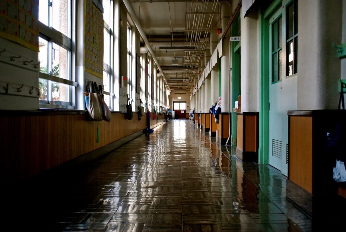 school hall way